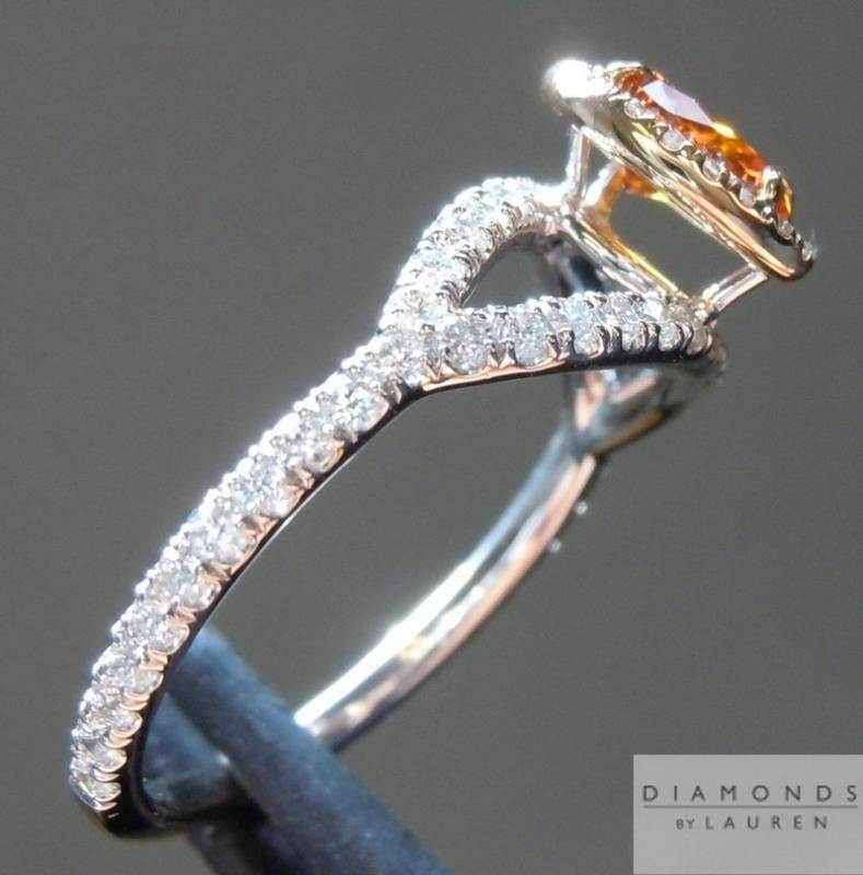 orange diamond ring