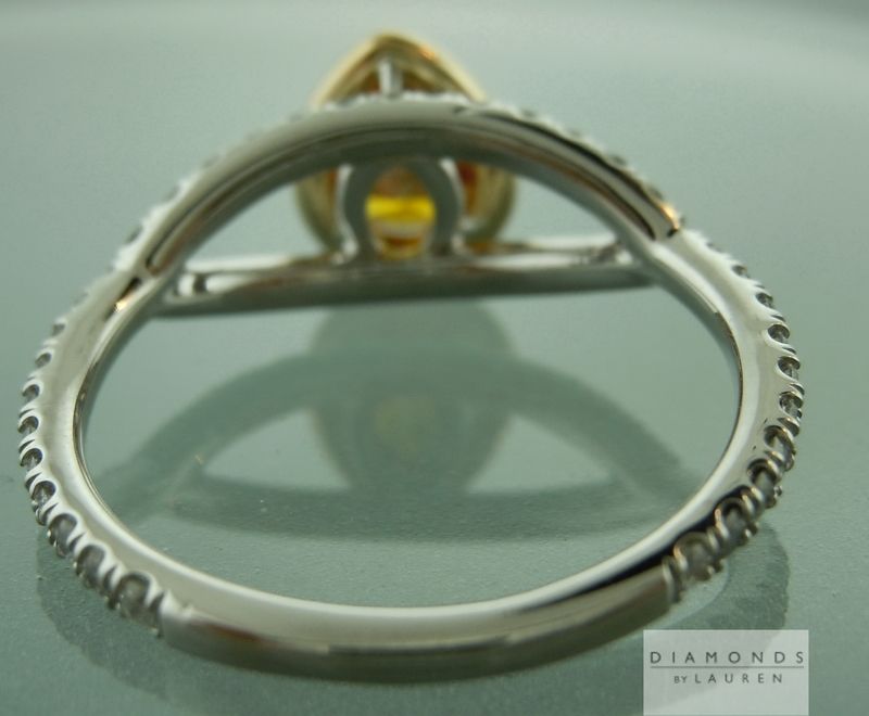 orange diamond ring