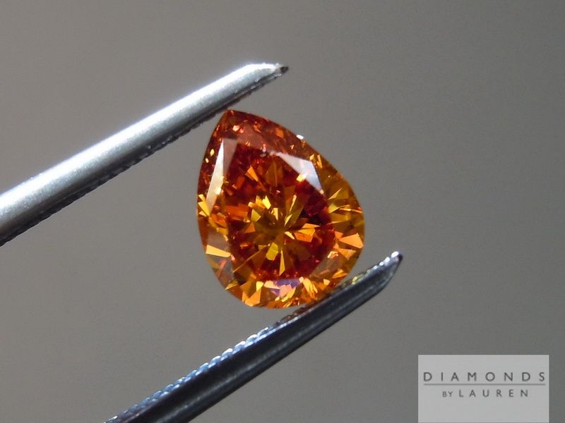 natural orange diamond