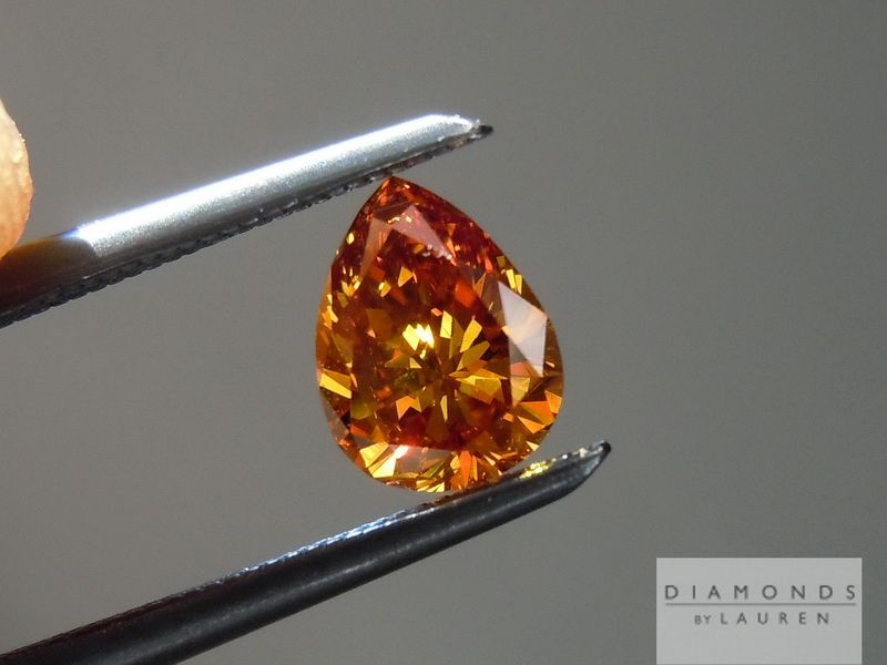 natural orange diamond