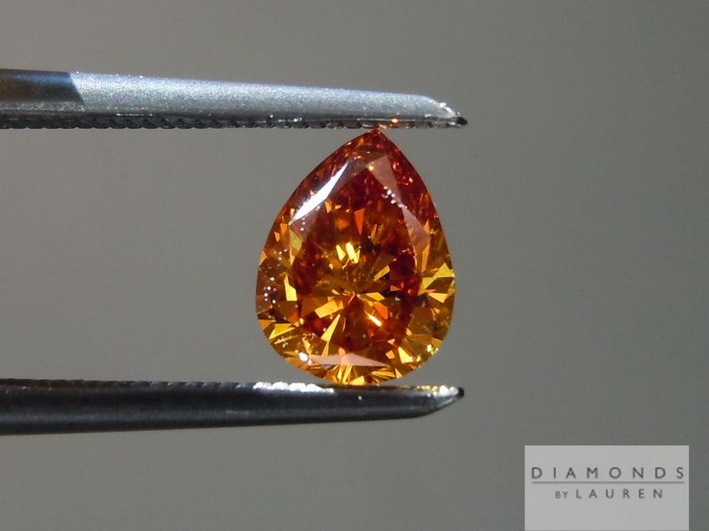 natural orange diamond
