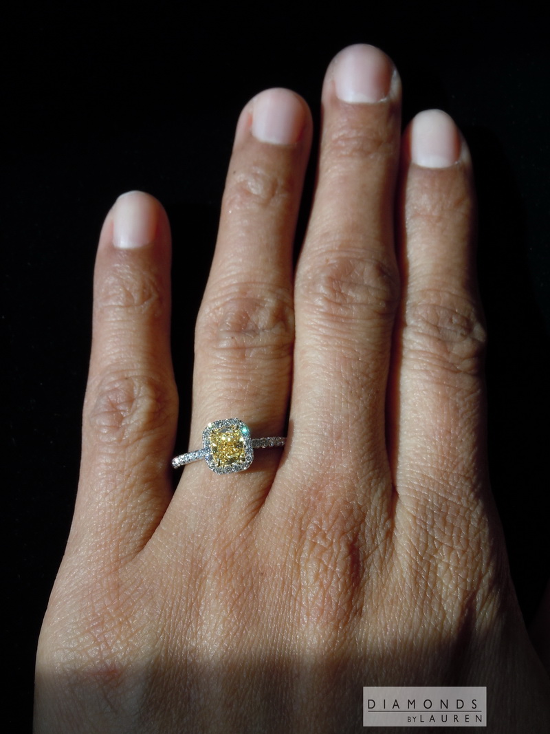 canary diamond ring