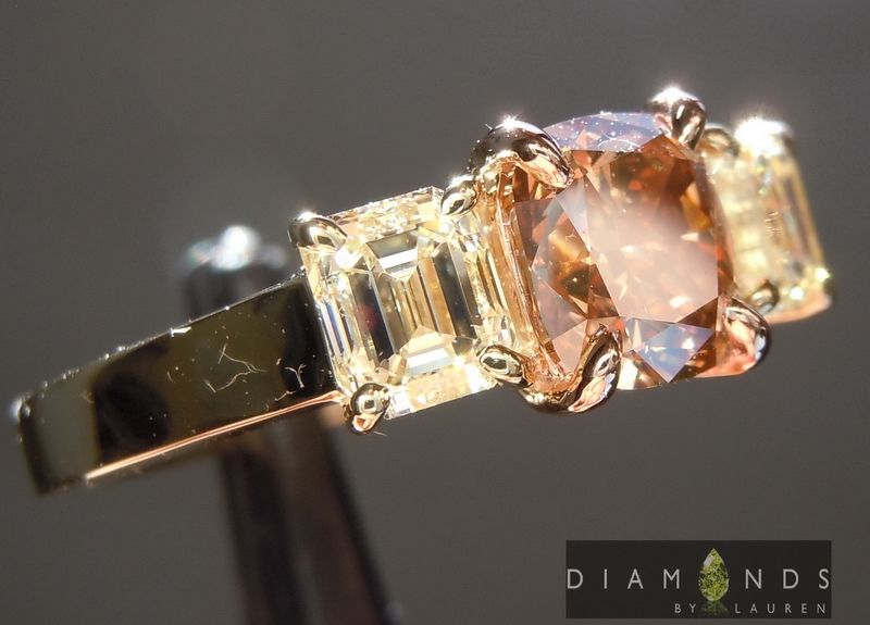 brown diamond ring