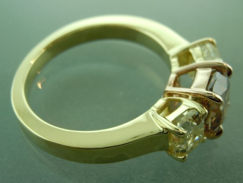 brown diamond ring