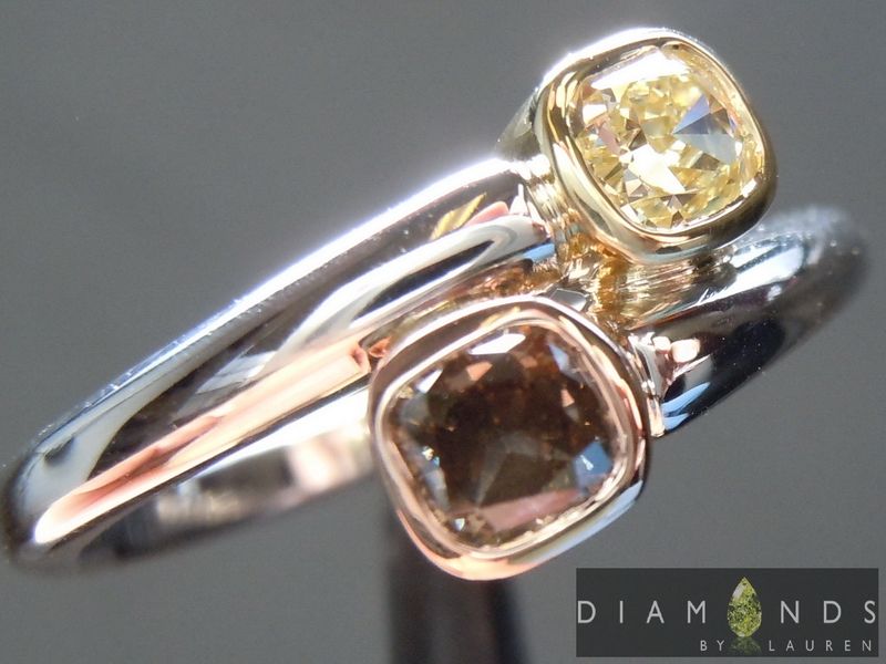 brown diamond ring