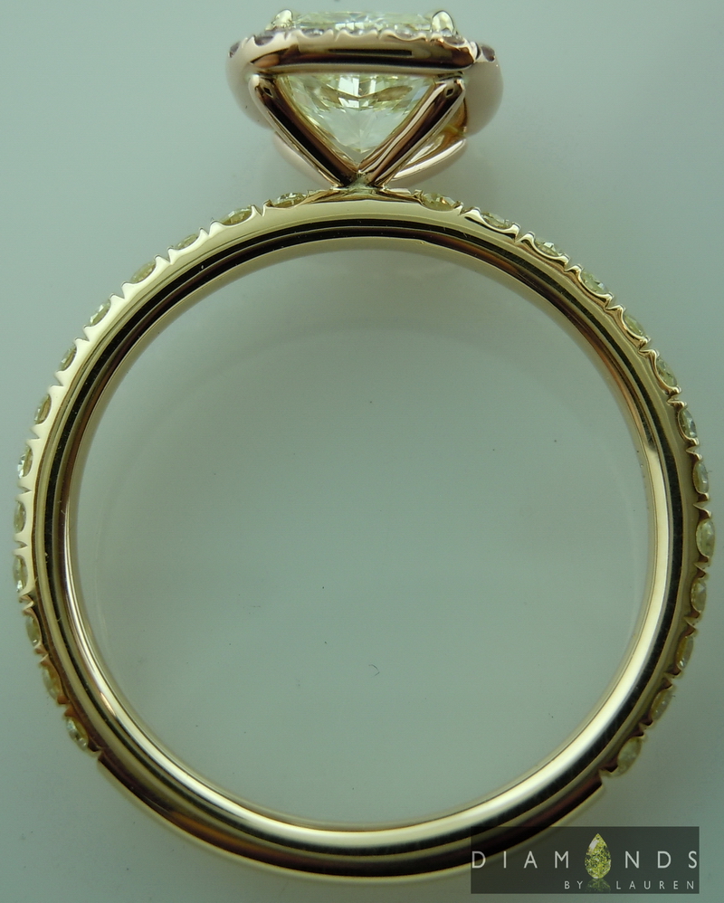 natural yellow diamond ring