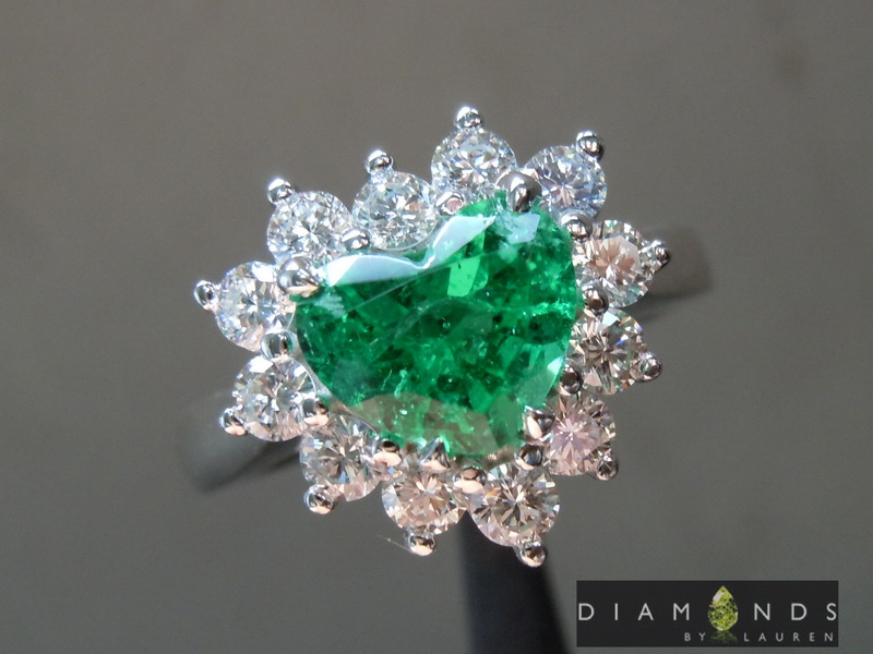 natural emerald ring