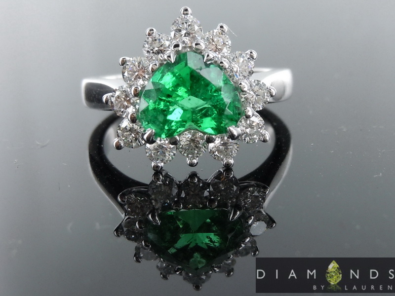 natural emerald ring