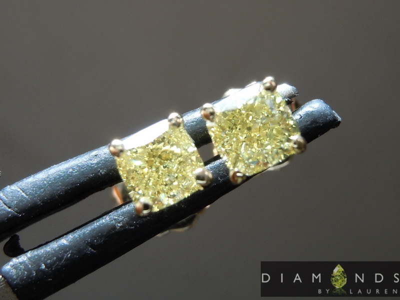 canary diamond earrings