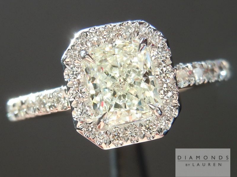 natural colorless diamond ring