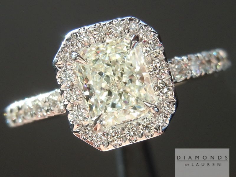 natural colorless diamond ring