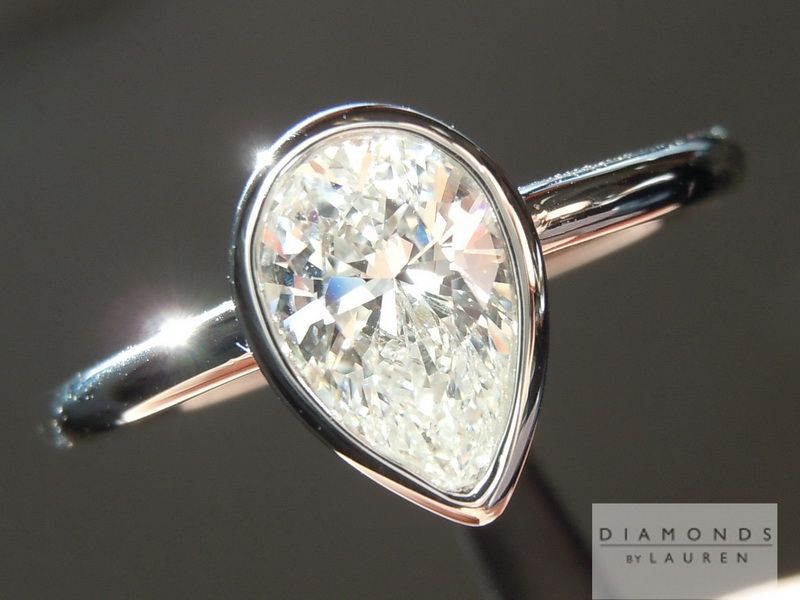 natural colorless diamond ring