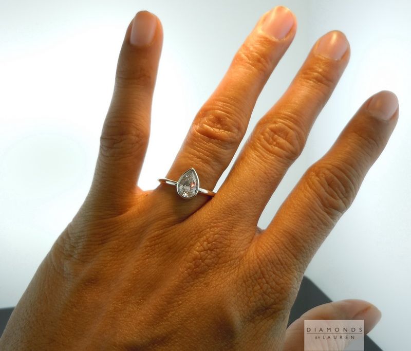 colorless diamond ring