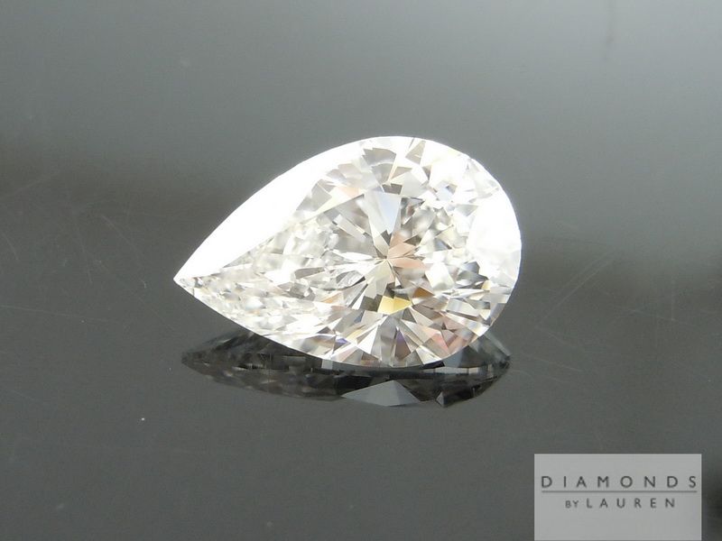 natural colorless diamond ring