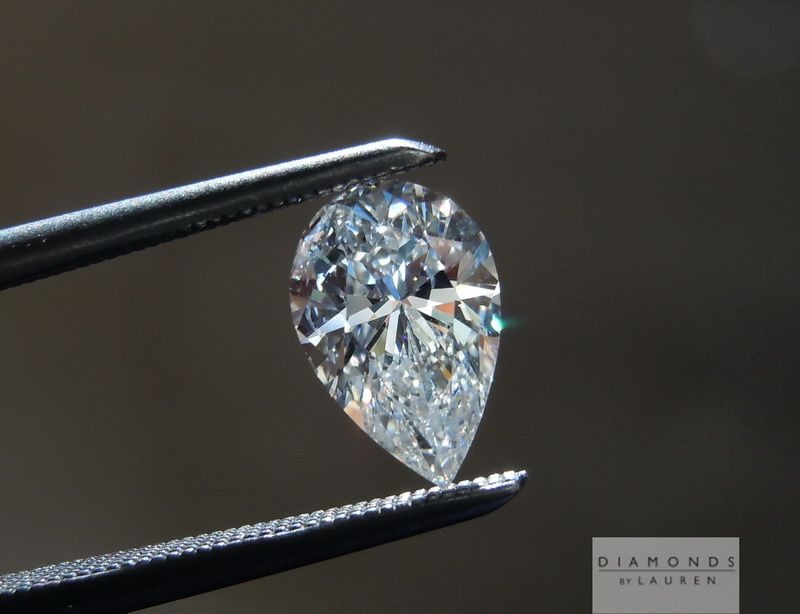 natural colorless diamond ring