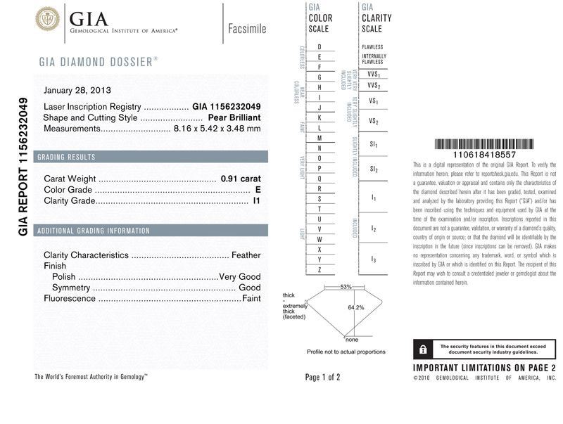 natural colorless diamond ring