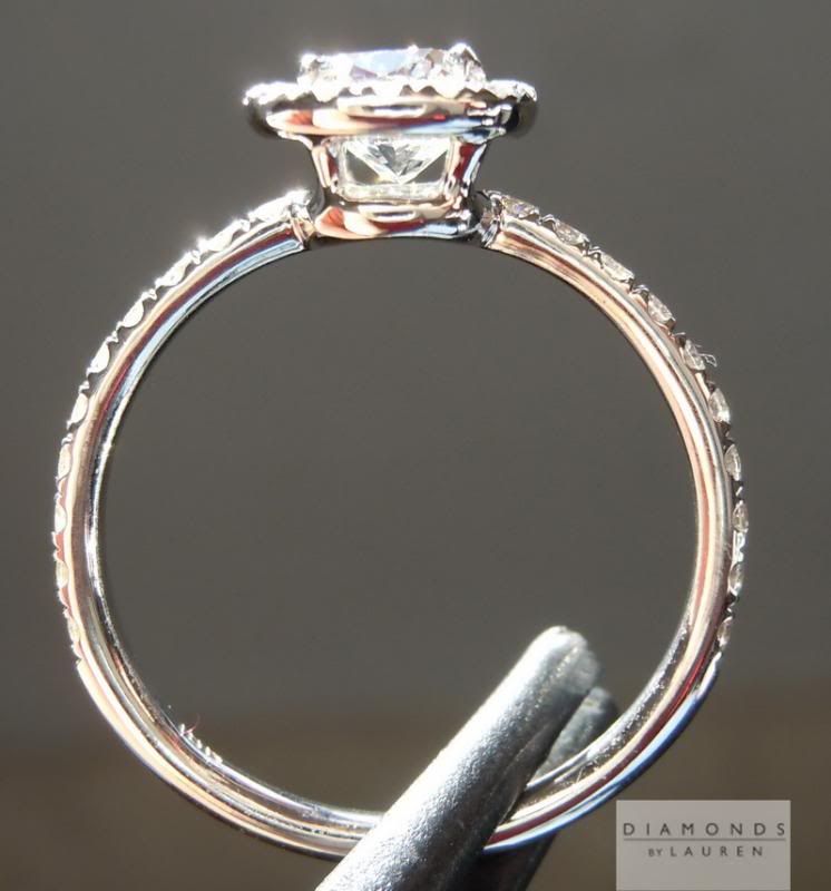 natural colorless diamond ring