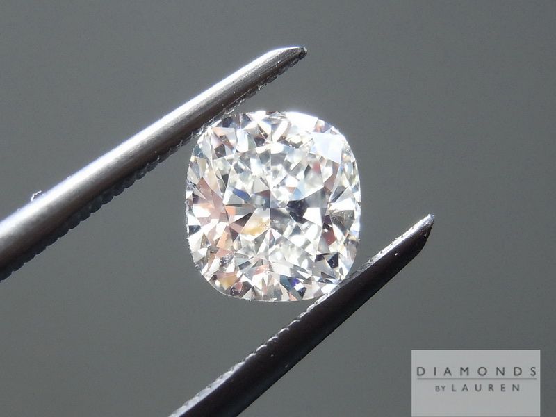 natural colorless diamond ring