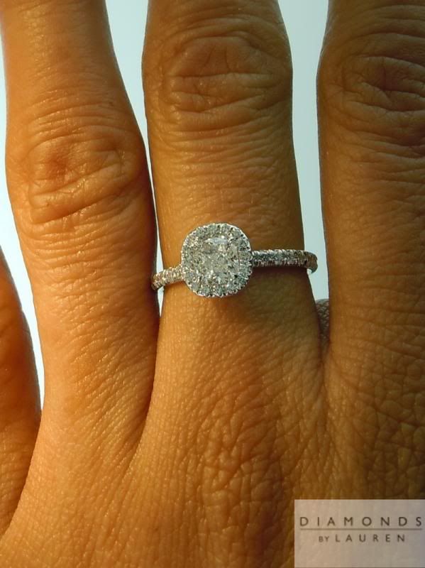 natural colorless diamond ring