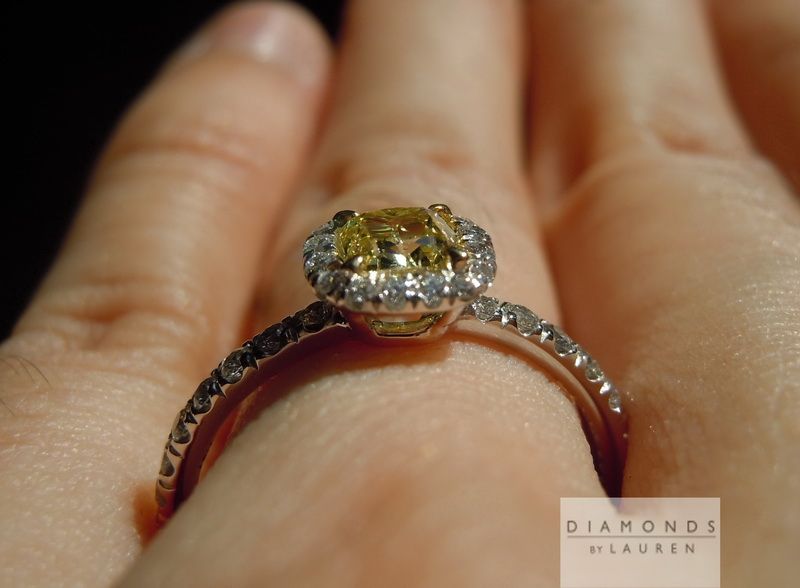 canary diamond ring