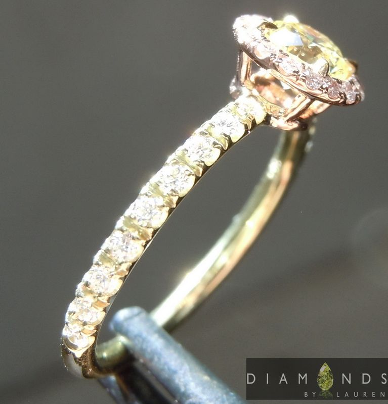 natural colorless diamond ring