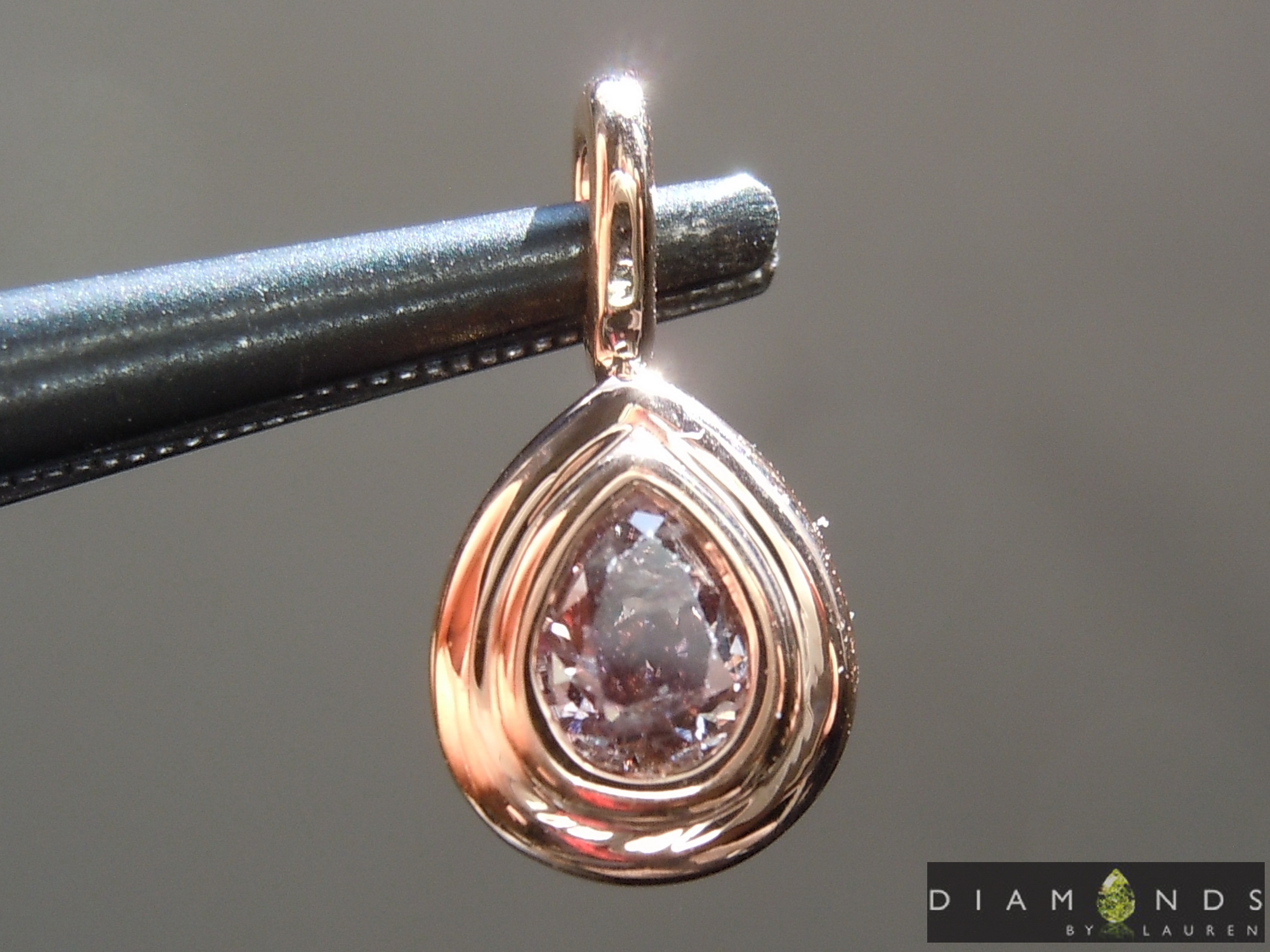 pink diamond pendant
