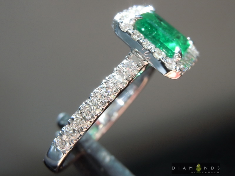 natural emerald ring