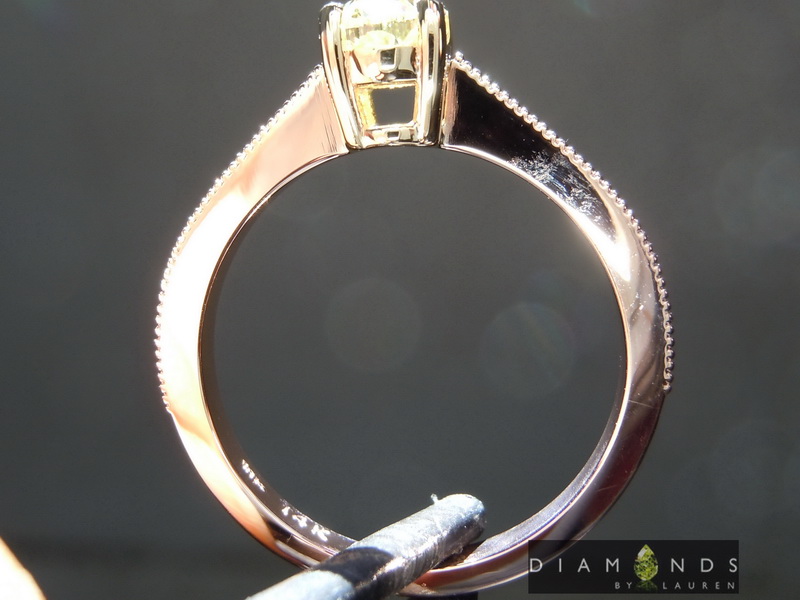 natural yellow diamond ring