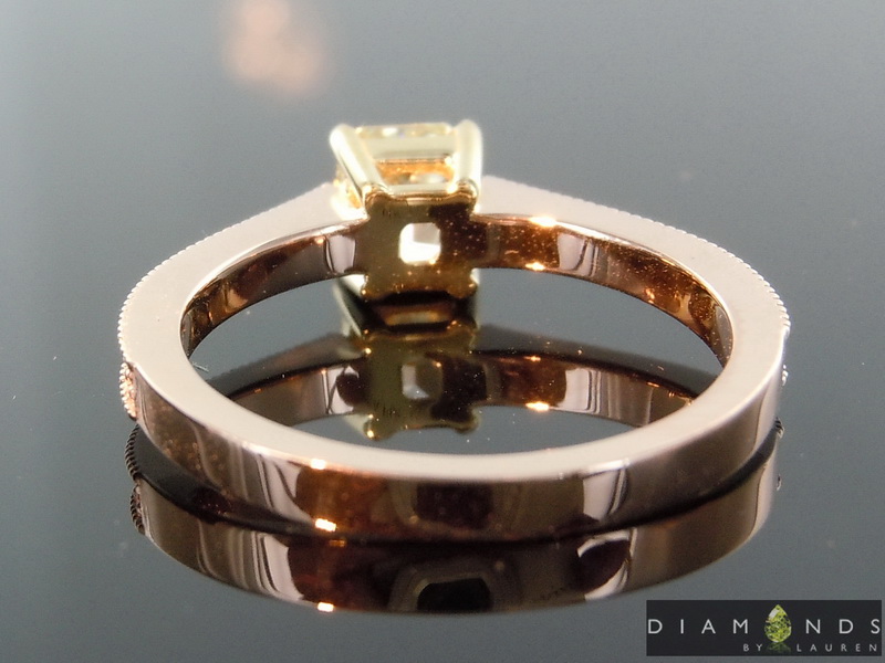 natural yellow diamond ring