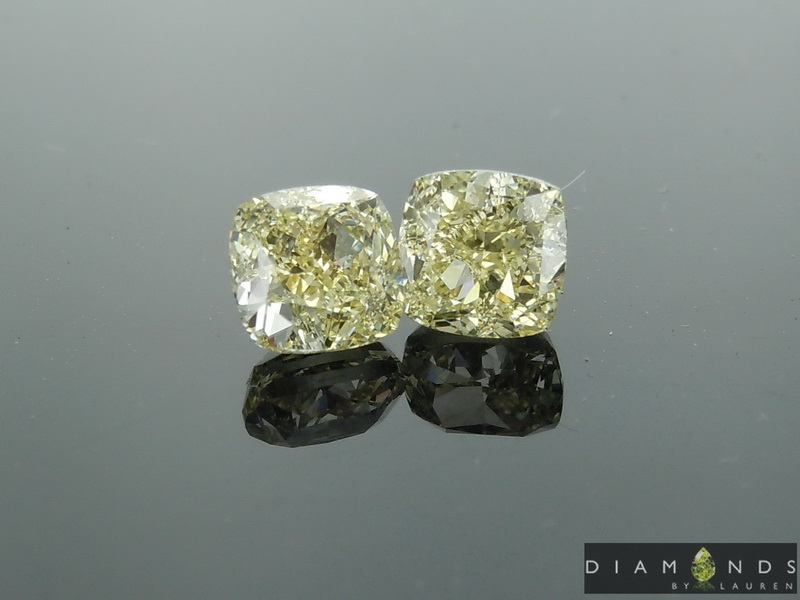 yellow diamond earrings