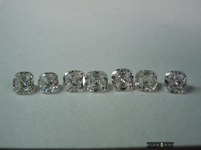 1.72ctw E-F VS1 Cushion Cut Diamond Parcel R8801