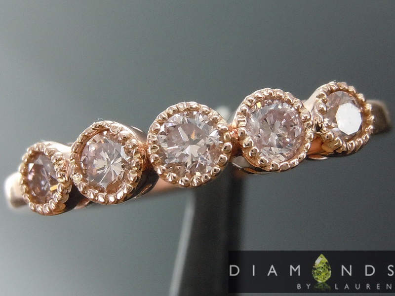 natural pink diamond ring