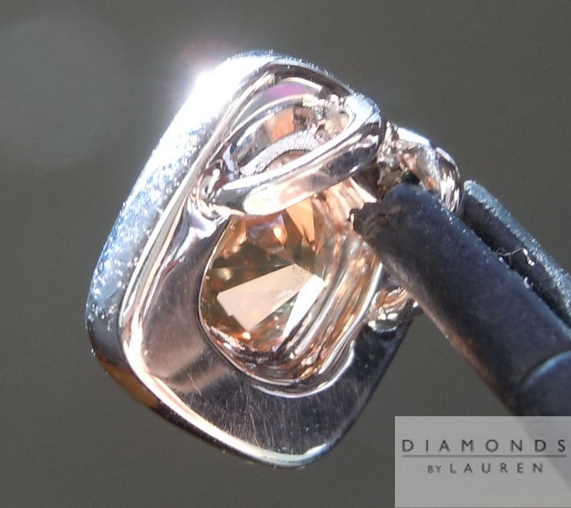 brown diamond pendant