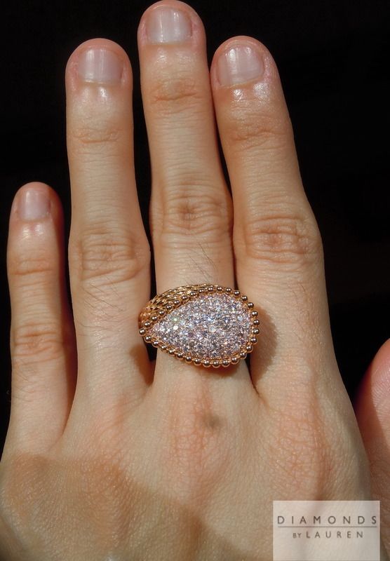 natural pink diamond ring