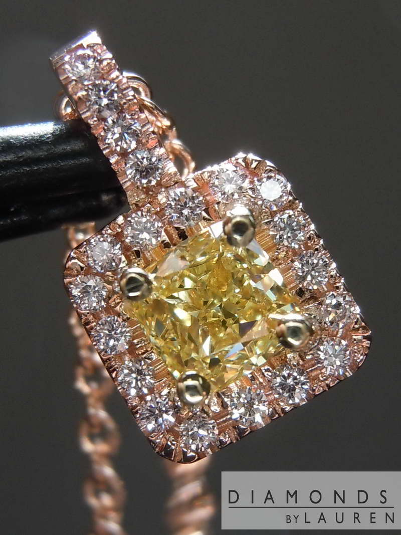 natural yellow diamond ring