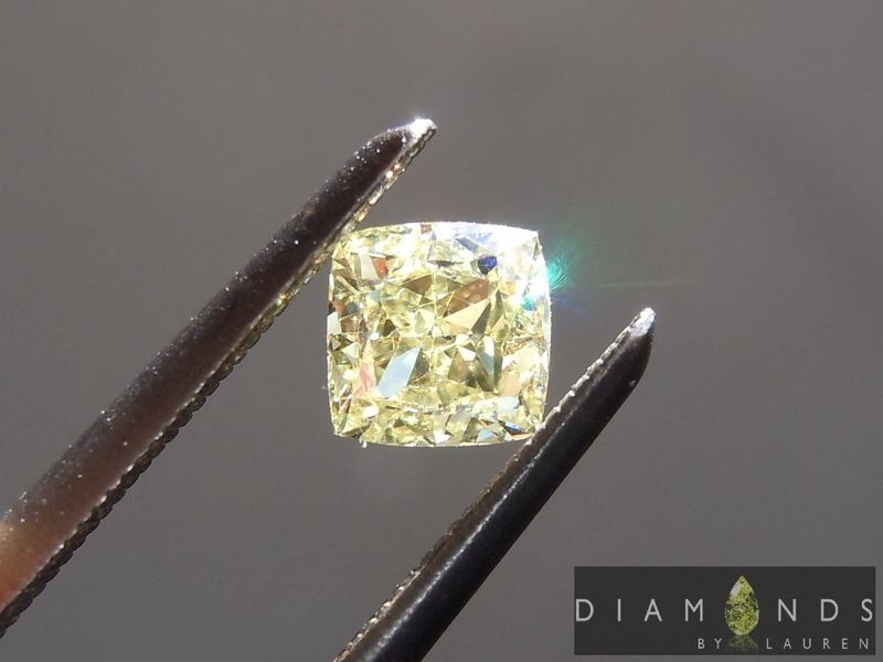 natural yellow diamond ring