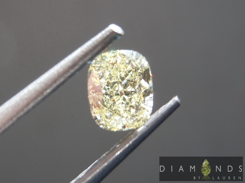 natural yellow diamond ring