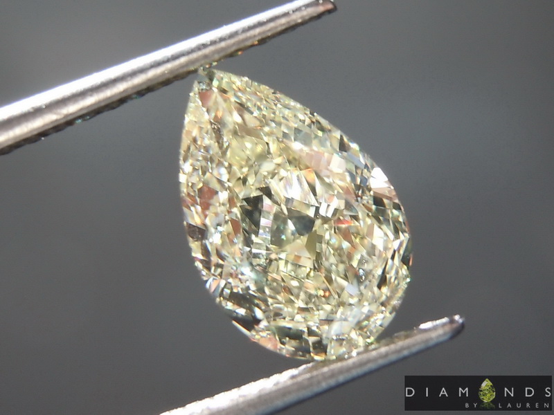 1.50ct U-V VS1 Pear Shape Diamond R8913