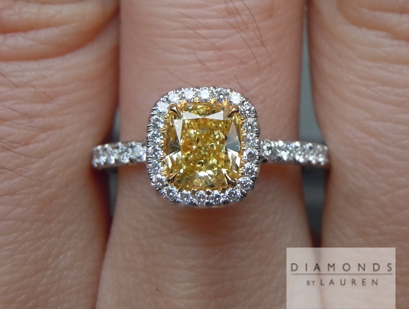 canary diamond ring