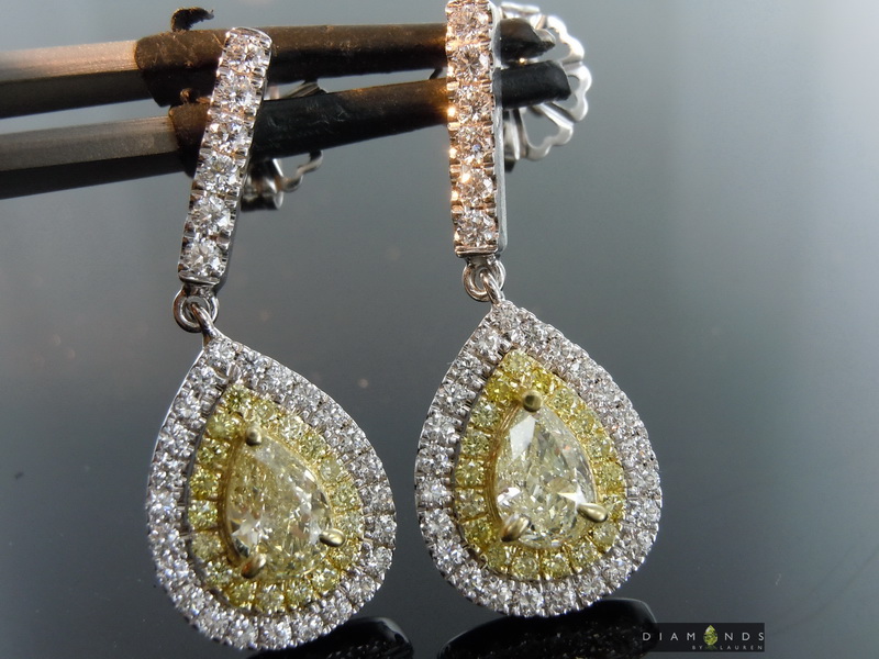 diamond halo earrings