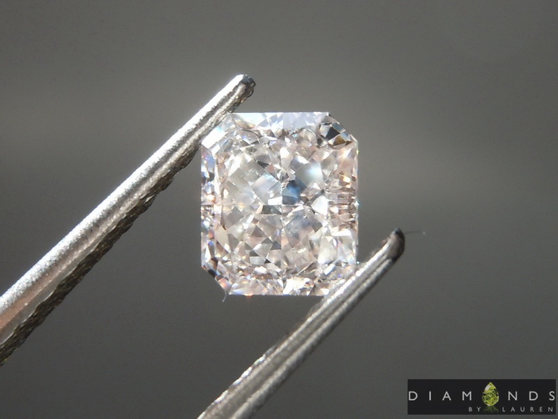 0.70ct Pink VS2 Radiant Cut Diamond R8926