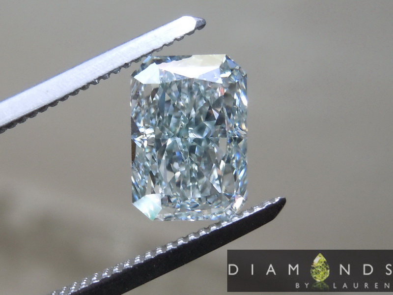 1.76ct Green VS1 Radiant Cut Diamond R8959