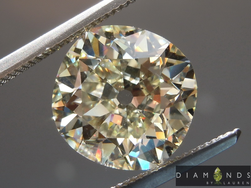 SOLD....5.02ct O-P VS1 Cushion Cut Diamond R9000