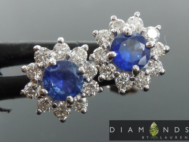 blue sapphire earrings