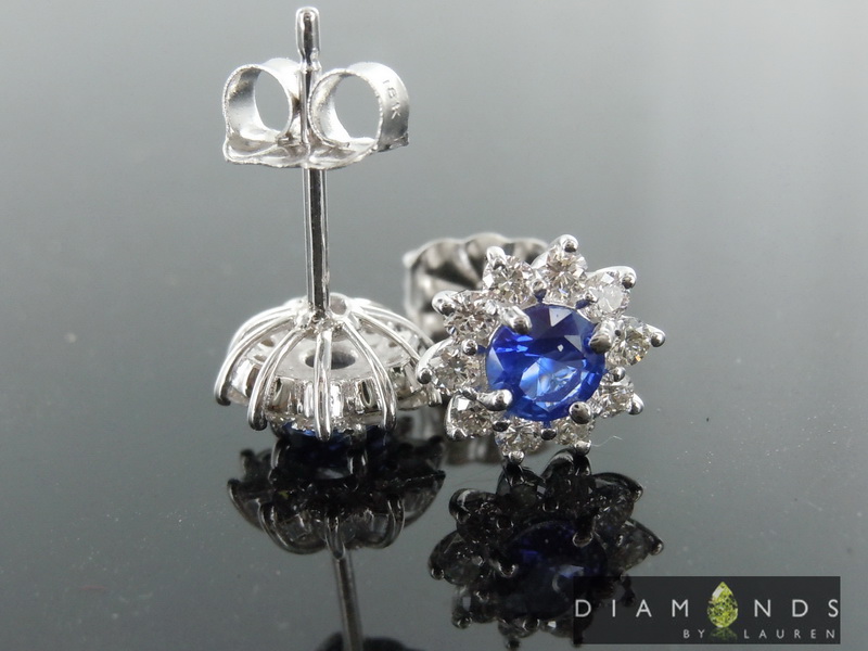 blue sapphire earrings