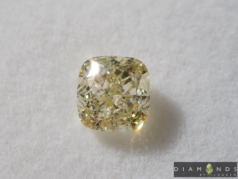 natural yellow diamond ring
