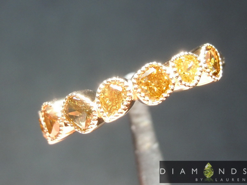 natural green diamond ring