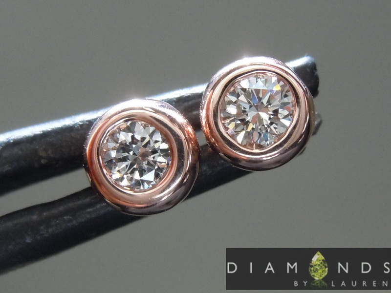 pink diamond earrings