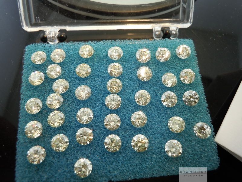ivory diamond earrings