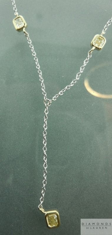 yellow diamond necklace